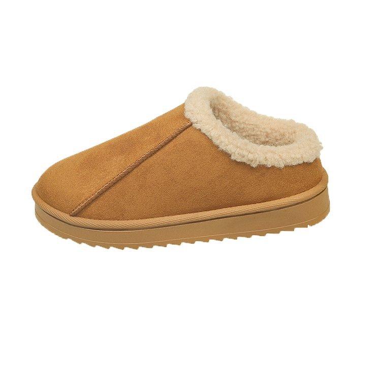 Damen Übergröße Modische Geschlossene Baumwollgefütterte Hausschuhe Stiefel Neuer Winter Schnee-Stil