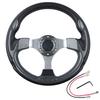 Universal Mini Drifting Steering Wheel Racing Car PVC Modification Aluminum Frame Light Weight 320mm(13inches)