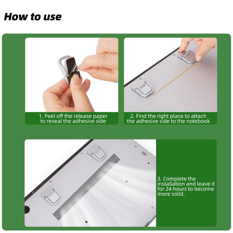 HdoorLink Foldable Laptop Stand Portable Notebook Support Base Holder Adjustable Cooling Laptop Bracket Universal for Laptop Tablet