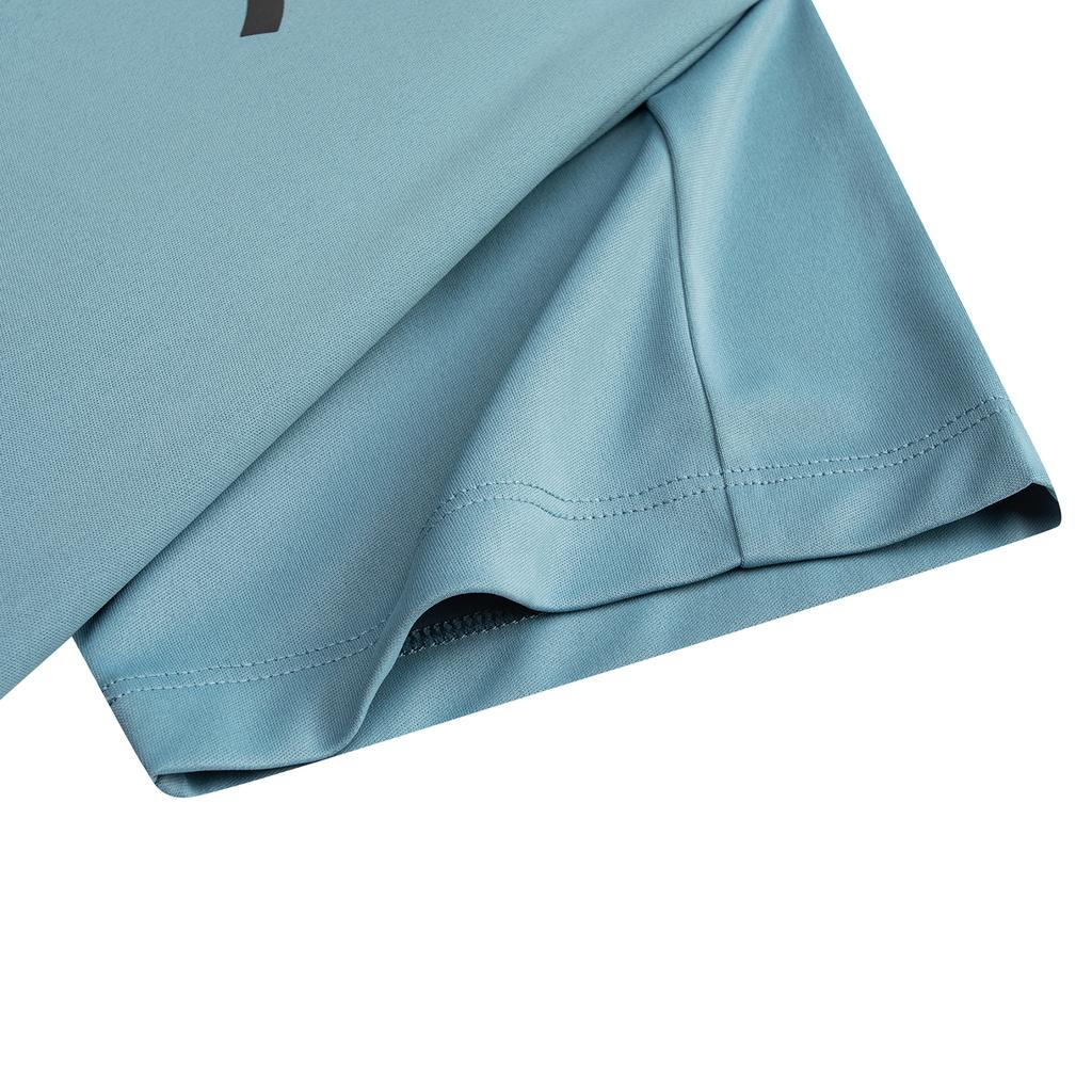 Anta Plain Round Neck Short Sleeve Sports T-Shirt Men tops Cloud-Blue 952627103-9