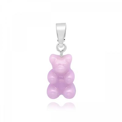         Nostalgia Bear Lavender Classic Connector Silver                          