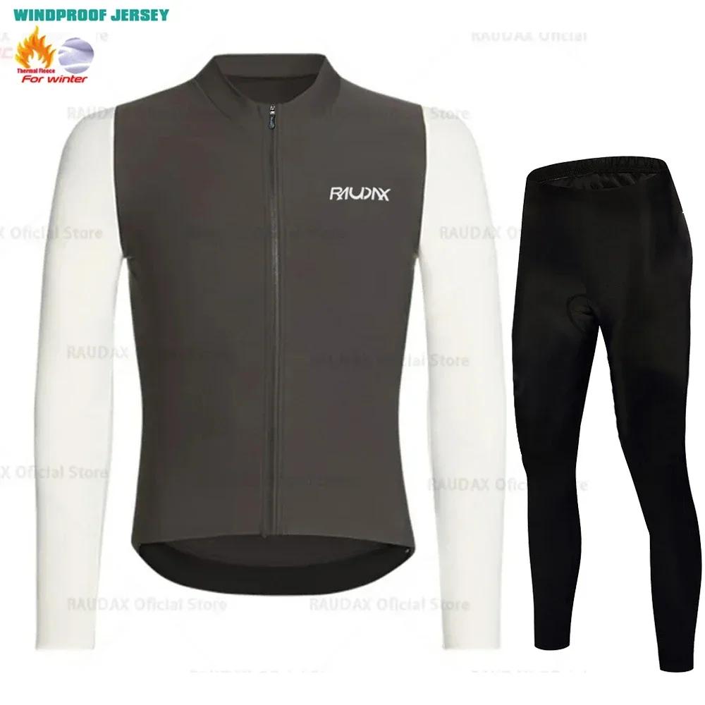 2026 Winter Fleece Warm Professional Cycling Shirt Winter Thermal Fleece Clothing Bicycle Clothes Jersey Men's Blouse Bike Equipment 2024 Set Man