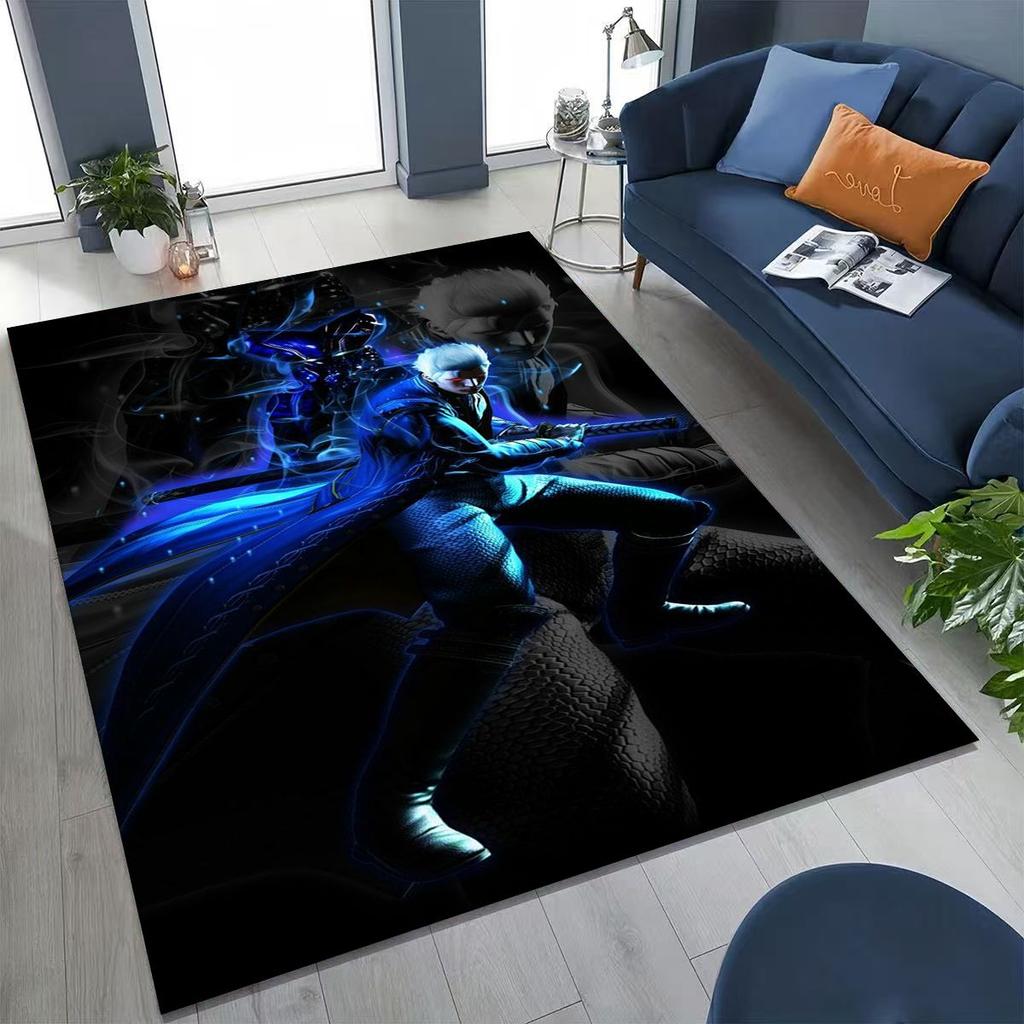 3D D-Devil May Cry DMC Games Vergil Dante Tapijt voor Slaapkamer Woonkamer Bank Huis Deurmat Decor, Groot Kinderspeel Antislip Vloermat