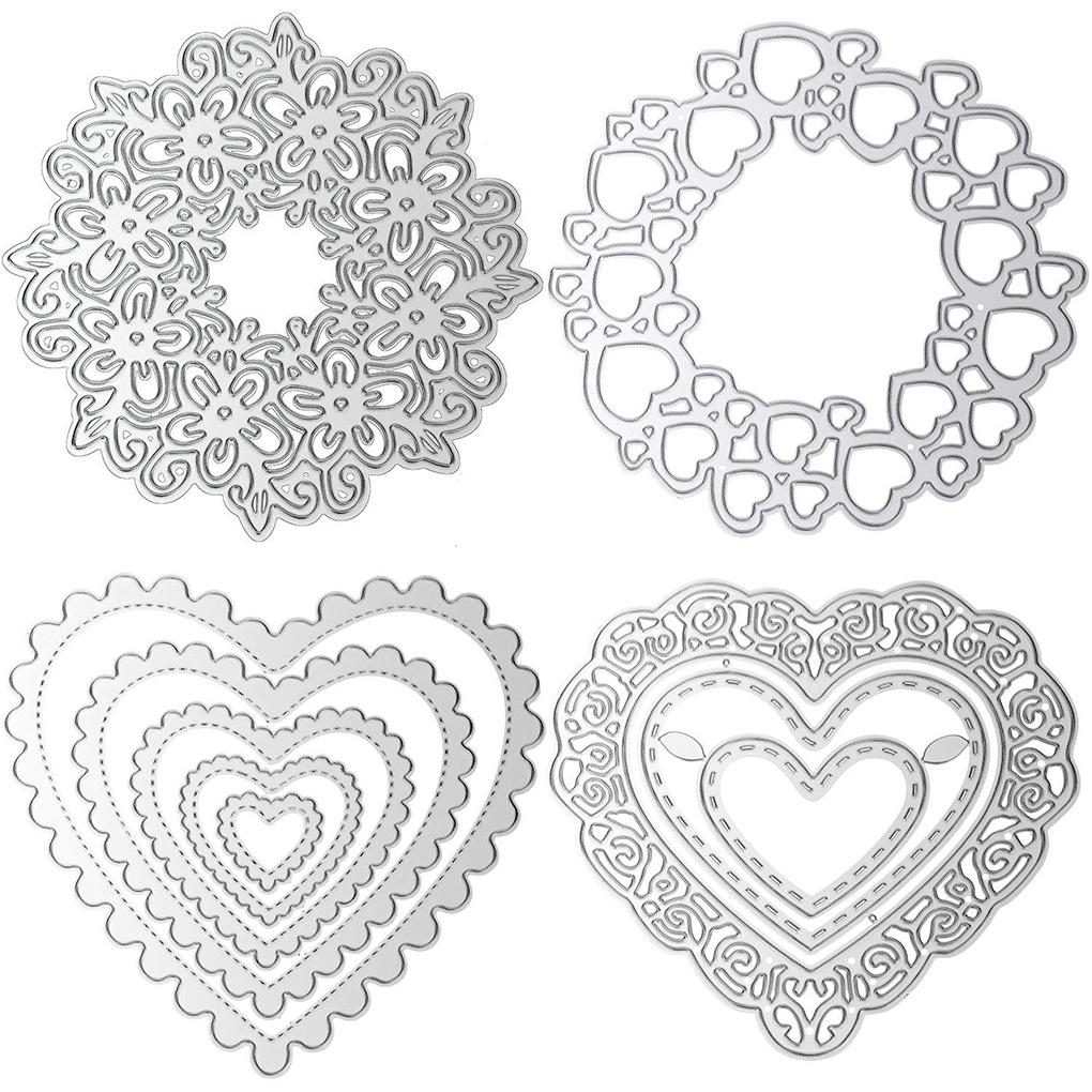 1 Set Cutting Dies Stencil Premium High-carbon Steel Material DIY Dies Cutter Versatile High-strength Template Molds