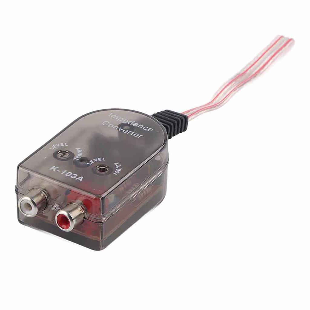 Difuzor reglabil Stero pentru mașină Convertor de impedanță audio linie RCA de înaltă la scăzută