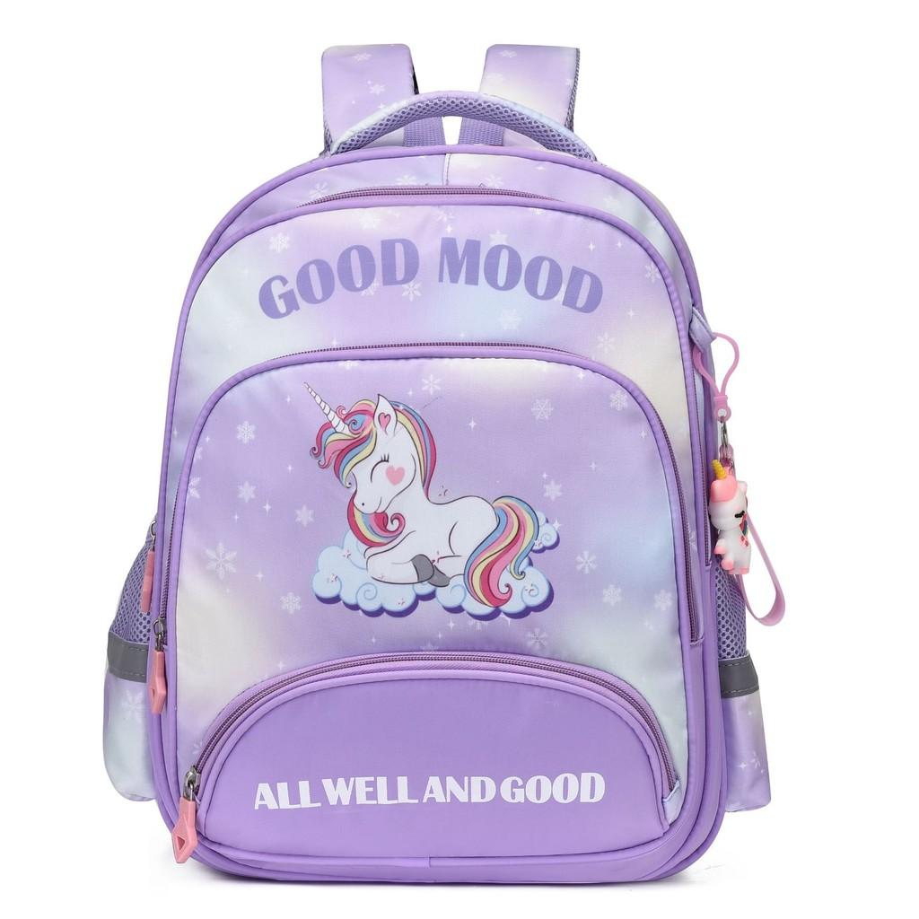 Spacious And Breathable Unicorn Cartoon Backpack For Kids Ideal For School Use