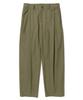 AOTT Cool Summer Linen Single-Pleat Wide Pants Khaki