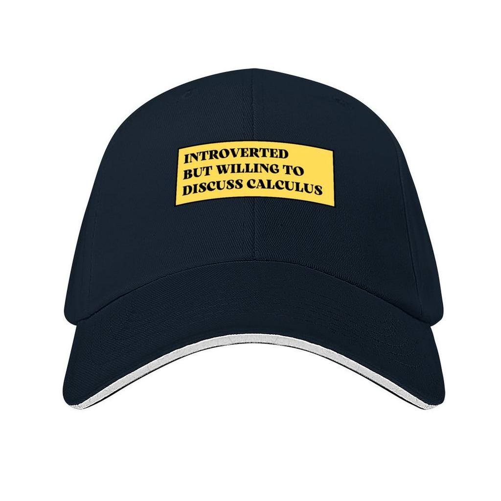 Introverted But Willing To Discuss Calculus Baseball Cap Dad Hat Custom Hat Sunscreen Designer Cap Mens Womens