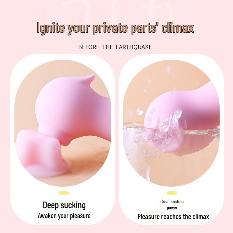 Women's Pleasure Sucking Vibrator - Adjustable Frequency Mini Electric Toy