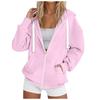 Womens Zip Up Hoodies Casual Long Sleeve Hoodie Jacket Oversized Lightweight Pullover Sweatshirts Tops With Pocket