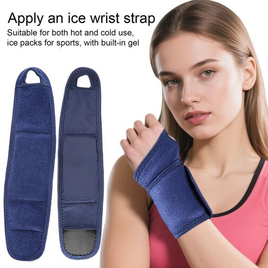 Wrist Ice Pack Wrap Reusable Gel Compression Support Flexible Hot And Cold Therapy Wrist Brace for Injuries Rheumatoid Tendinitis