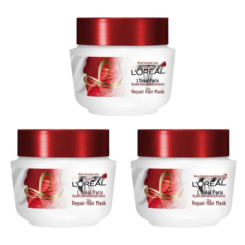 L Oréal Multi-Effect Repair Hair Mask, 3 x 250ml