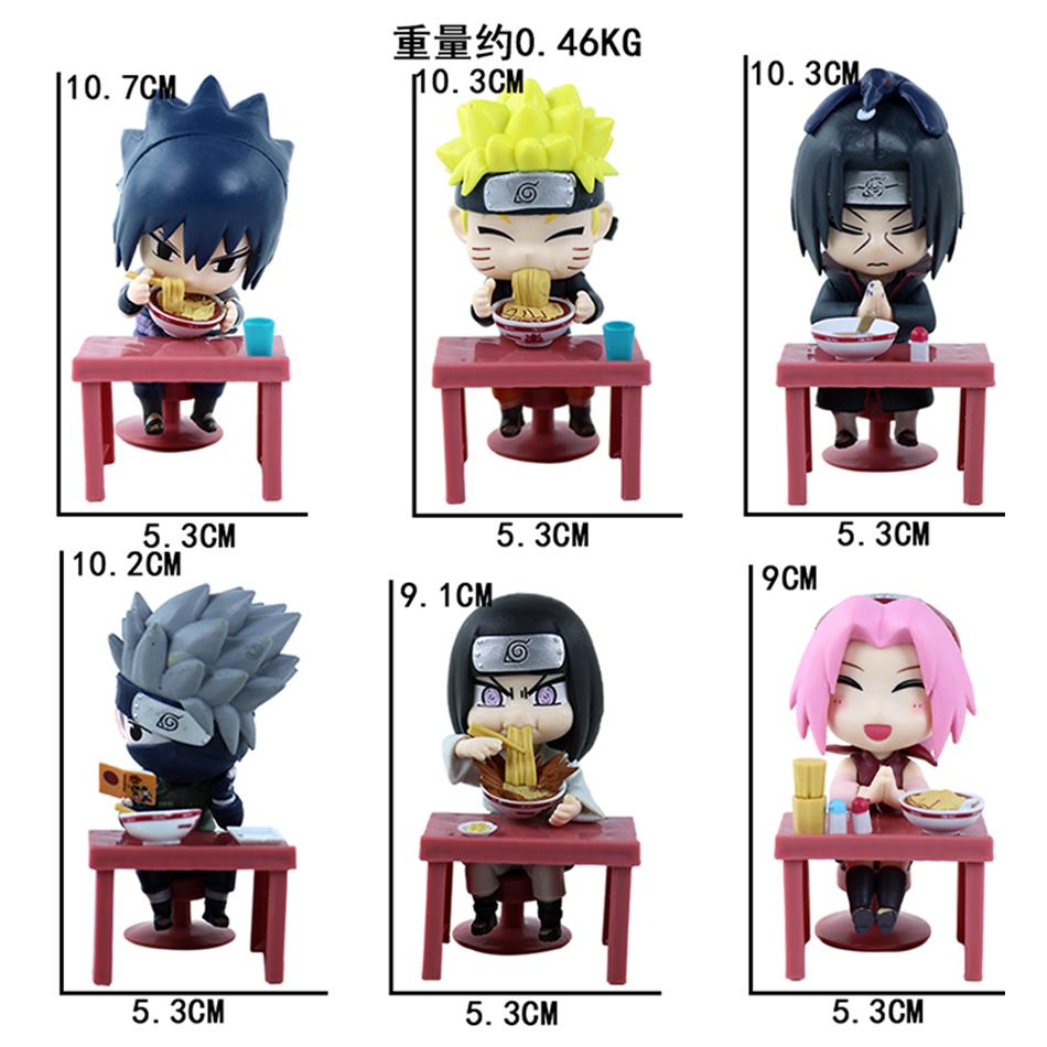 Bestseller  Naruto Shippuden Ramen Theme Blind Box Figures Ornaments Kids Gifts Naruto & Sasuke Model Toys
