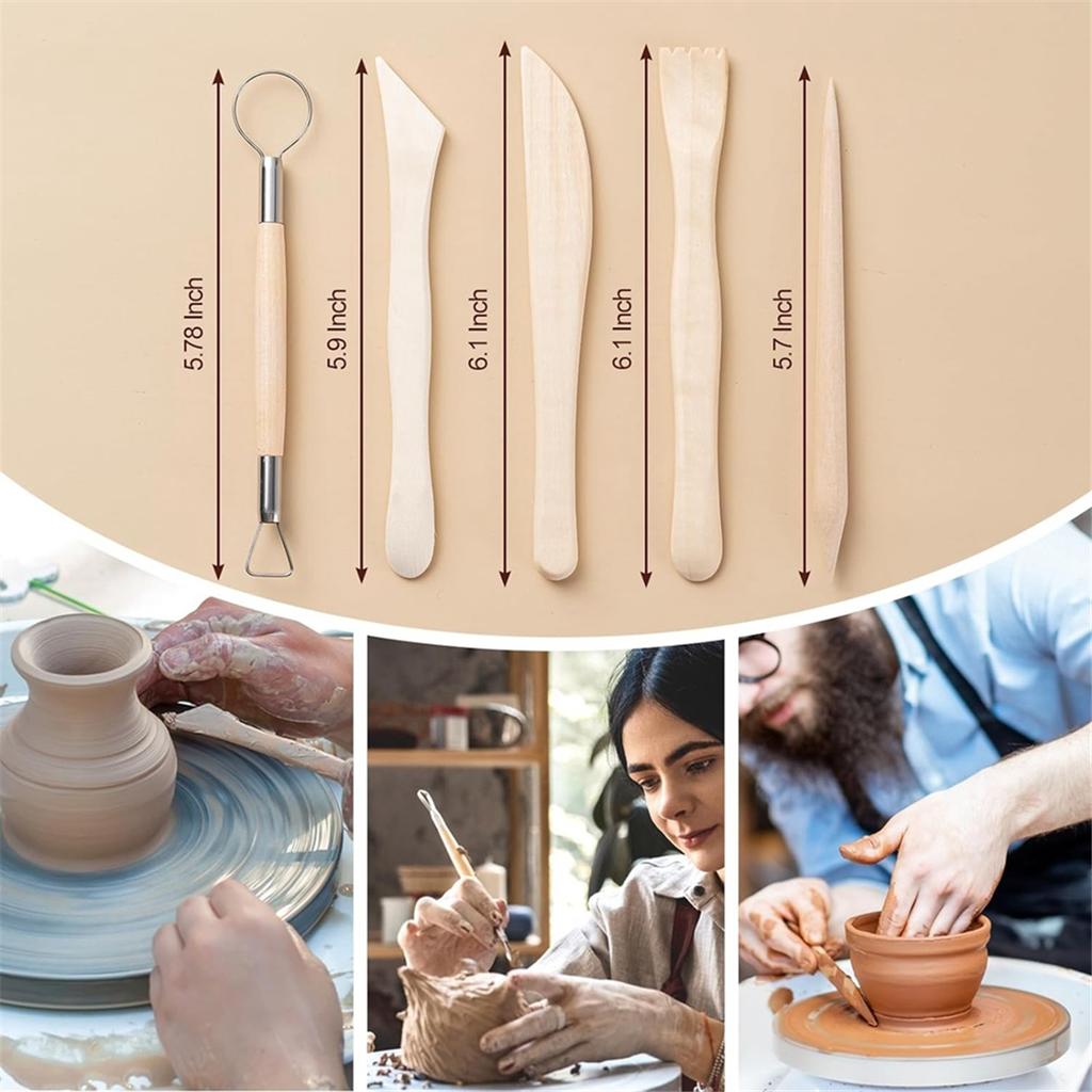 2025+ Clay Tools Kit, 27 PCS Pottery Tools, Practical Polymer Clay Sculpting Tools Kit, Air Dry Clay Tools Set for Kids