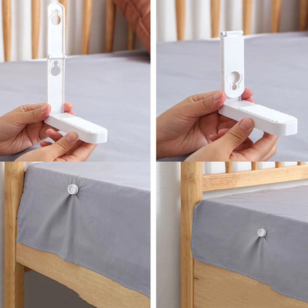 4pcs-Non-slip Bed Sheet Fixing Clip, Adjustable Bed Sheet Clip Bed Sheet Buckle Bed Sheet Fixer