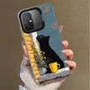 Schwarze Katze Ästhetik Muster Stoßfeste Handyhülle für Xiaomi Poco X7 X6 X5 X3 Pro F7 Ultra M8 Redmi 15C 15 14C 13C 12C 10C 13 12