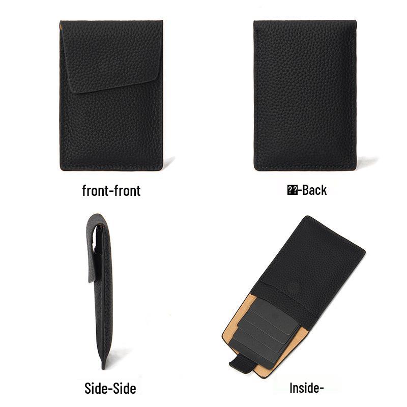 Ultra-thin Genuine Leather Women's Multi-card ID Holder