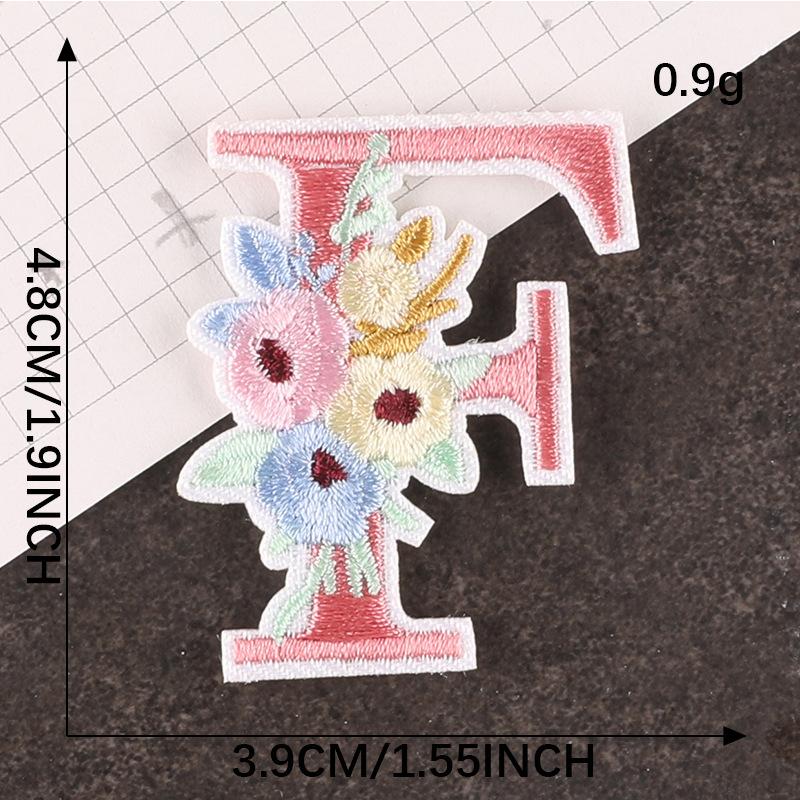 Embroidery Logo Cartoon Badge English Letter Patch Accessories Hand Account Diy Accessories Embroidery Sticker Cloth Sticker