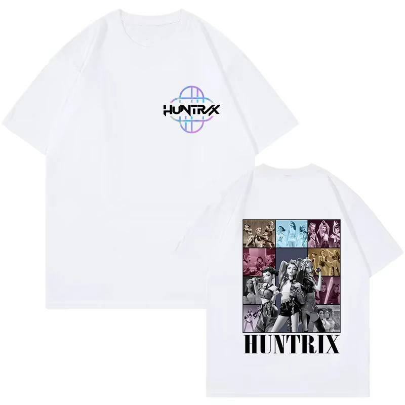Kpop Demon Hunters Cotton Shirt Huntrix Mira Rumi Zoey Derpy Tiger Tees Gift for Men Women Saja Boys Fans Clothes Trending Tops