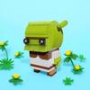Film Anime Figur Grünes Sumpfmonster Brickheadz Baustein MOC Cartoon Monster Shrek Modell Kinder Puzzle Spielzeug Geburtstagsgeschenk