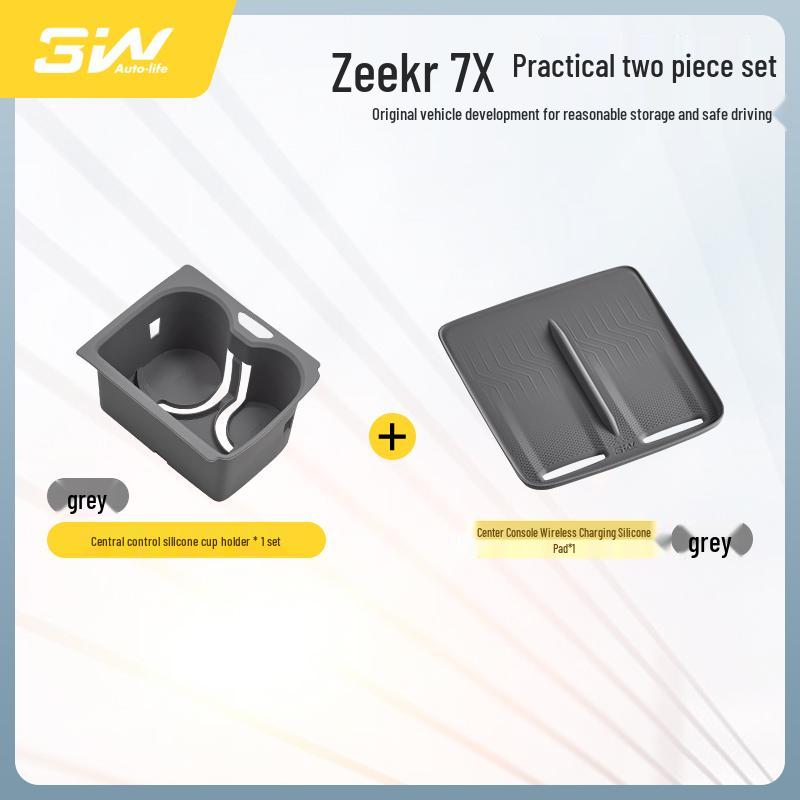 Zeekr 7X Mittelkonsolen-Silikon-Anti-Rutsch-Schutzmatte mit Wireless Charging-Kompatibilität