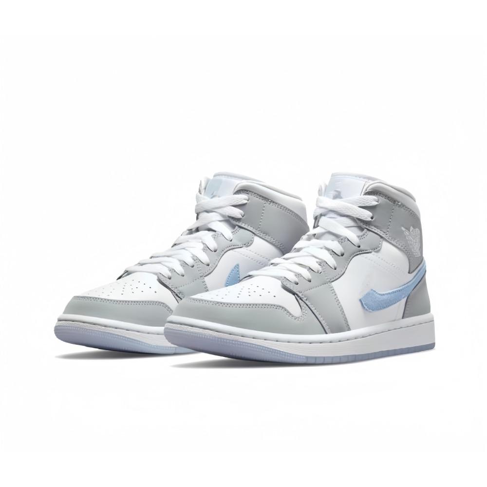 Medium help basketball shoes soot ice blue men's and women's same sports shoes men's breathable