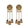 Bohemian Long Chain Fringed Earrings Retro Ethnic Style Ancient Gold And Silver Earrings Earrings Bird Cage Bell Earrings