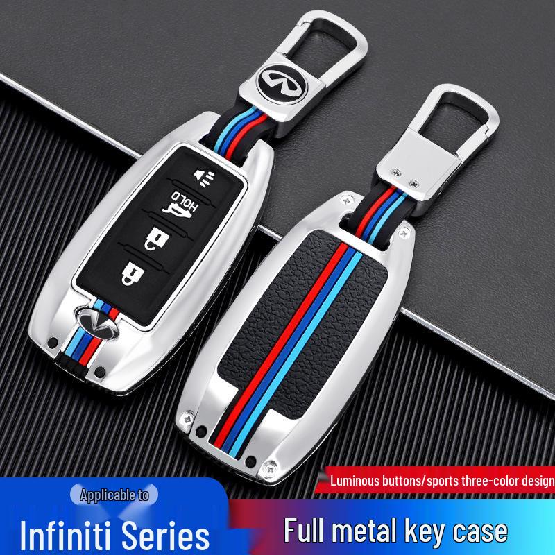 Compatible Infiniti QX50, QX60, Q50L Key Case Set - Full Protective Key Shell Cover with Buckle