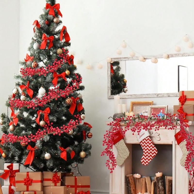 Artificial Christmas Fruit Berry Rattan Christmas Atmosphere Decoration Christmas Fruit Rattan