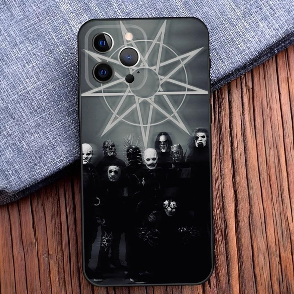 

Rock Band Phone Case For iPhone 16,15,14,13,12,11,Pro,X,XS,Max,XR,Plus,Mini S-SlipknotS Black Soft Silicone Case iPhone13mini