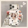 Love Mirror Bracelet Is Suitable for Apple 17promax Mobile Phone Case Iphone15 New Women's 16 Light Luxury High Sense