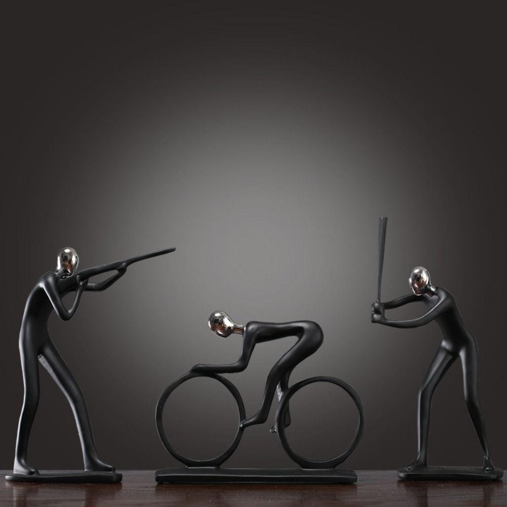 Decor Desktop Ornaments Sports Figure Sculpture Resin Crafts Figure Sculpture Character Ornaments