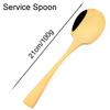 1pc 304 Stainless Steel Tableware Gold Dinnerware Steak Knife Service Fork Spoon Cutlery Salad Fork Spoon Butter Knife Flatware