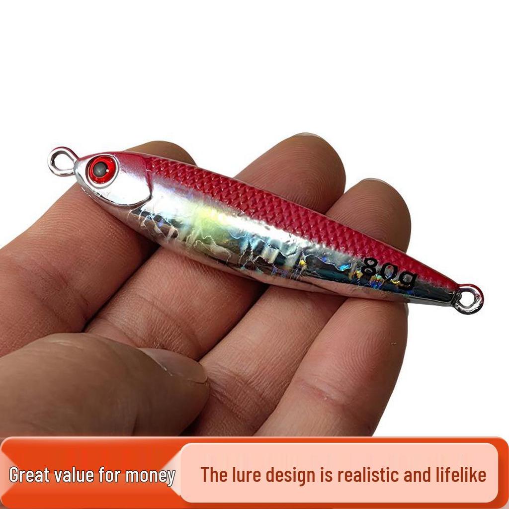 Mackerel Iron Plate Bionic Fishing Lure with Hook for Shore Casting and Sea Fishing
