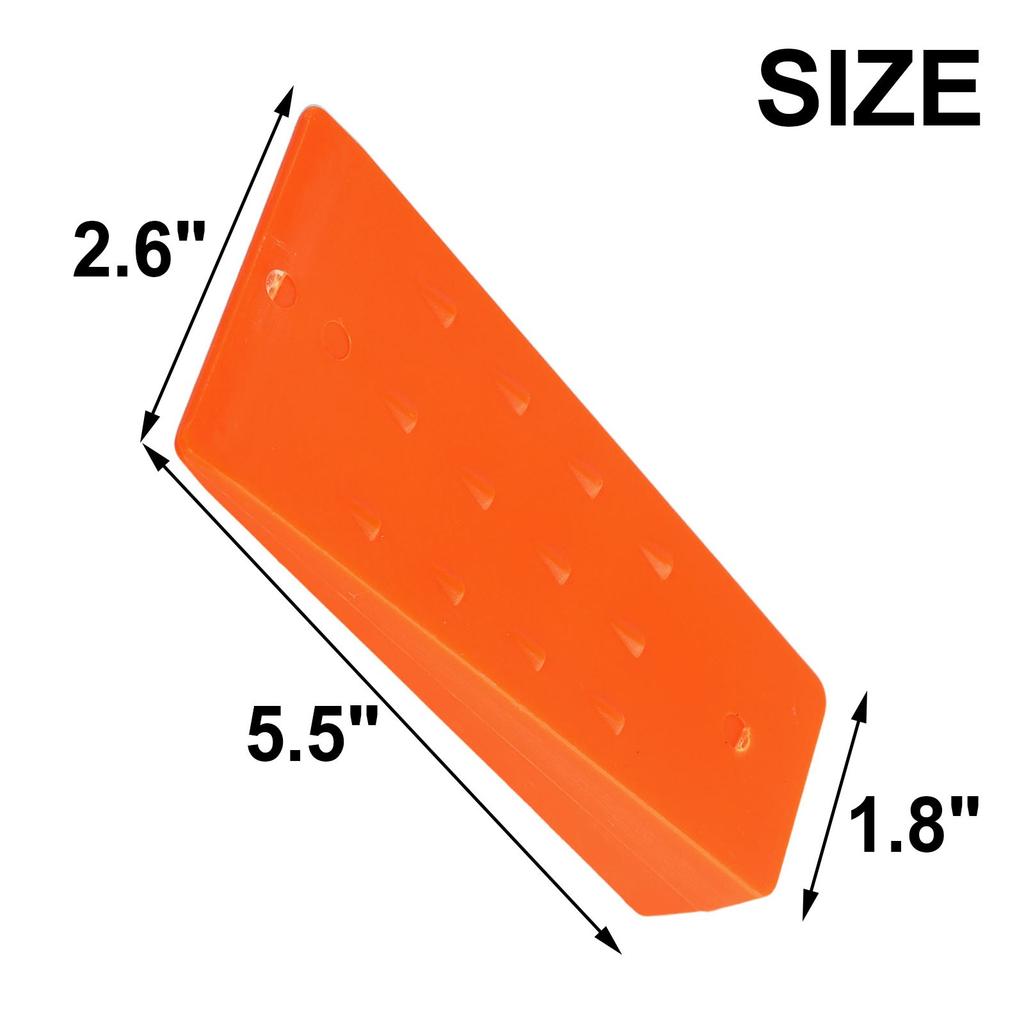 Felling Wedges ABS Plastic Accessory Heavy Duty Orange