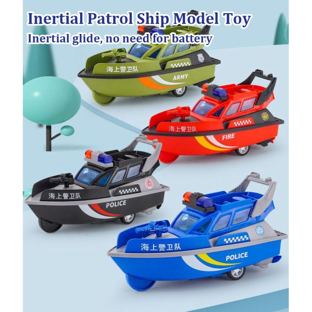 Emulational Inertial Patrol Ship Model Toy Thickened Children's Toys for Boys Gifts