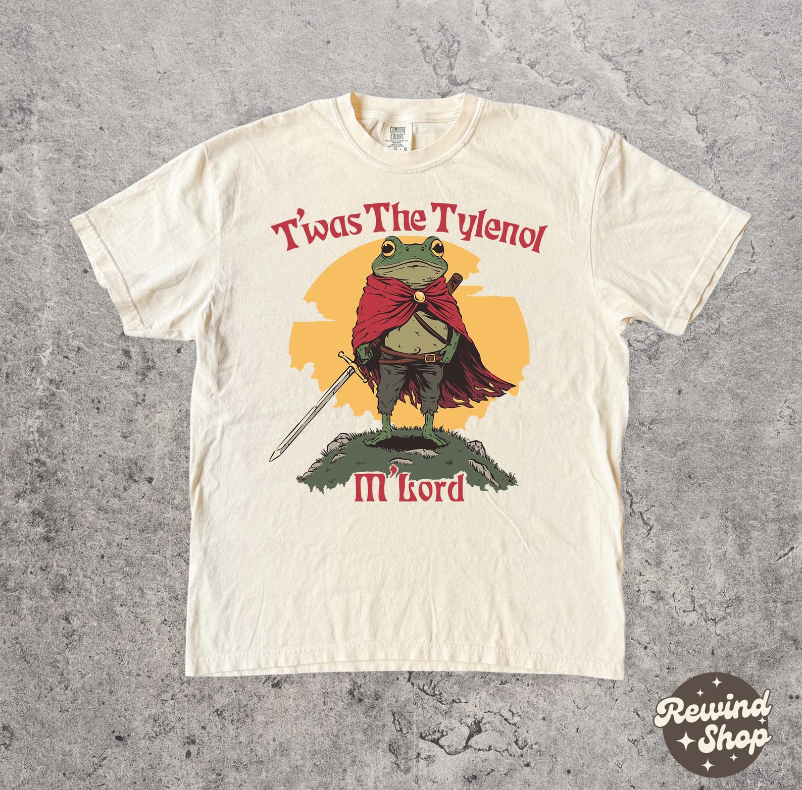 Funny Tylenol shirt, Twas the Tylenol M lord Comfort Colors Shirt, Meme Ironic Graphic Tees L