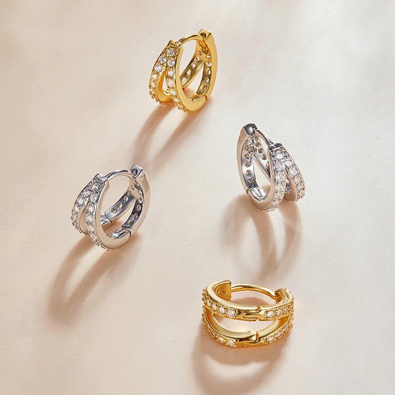 Electroplated Geometric Earrings, Fashionable Modern Women'S Temperament Earrings, High-End Professional Women'S Earrings