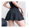 Women's Anti-Exposure Yoga & Tennis Skort: Fake Two-Piece with Side Slit Gym Shorts
