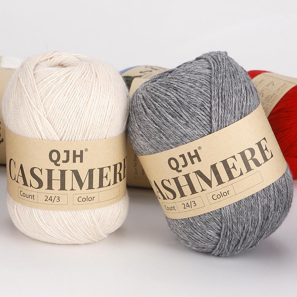 Premium Cashmere Yarn Bundle - Soft, 3 Big & 3 Small Luxurious Knitting & Crochet Yarn Thread for Sweaters, Scarves, Hats, Shawl