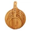 1Pcs Stone Cutting Bamboo Pizza Tray Platter Baking Tray New Wooden Pizza Board  Kitchen Tool