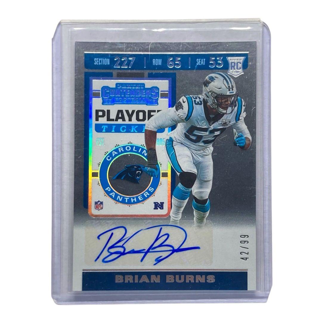 Used PANINI NFL Card CONTENDERS BRIAN BURNS PANTHERS 42/99 #275 Free Shipping Used IT2