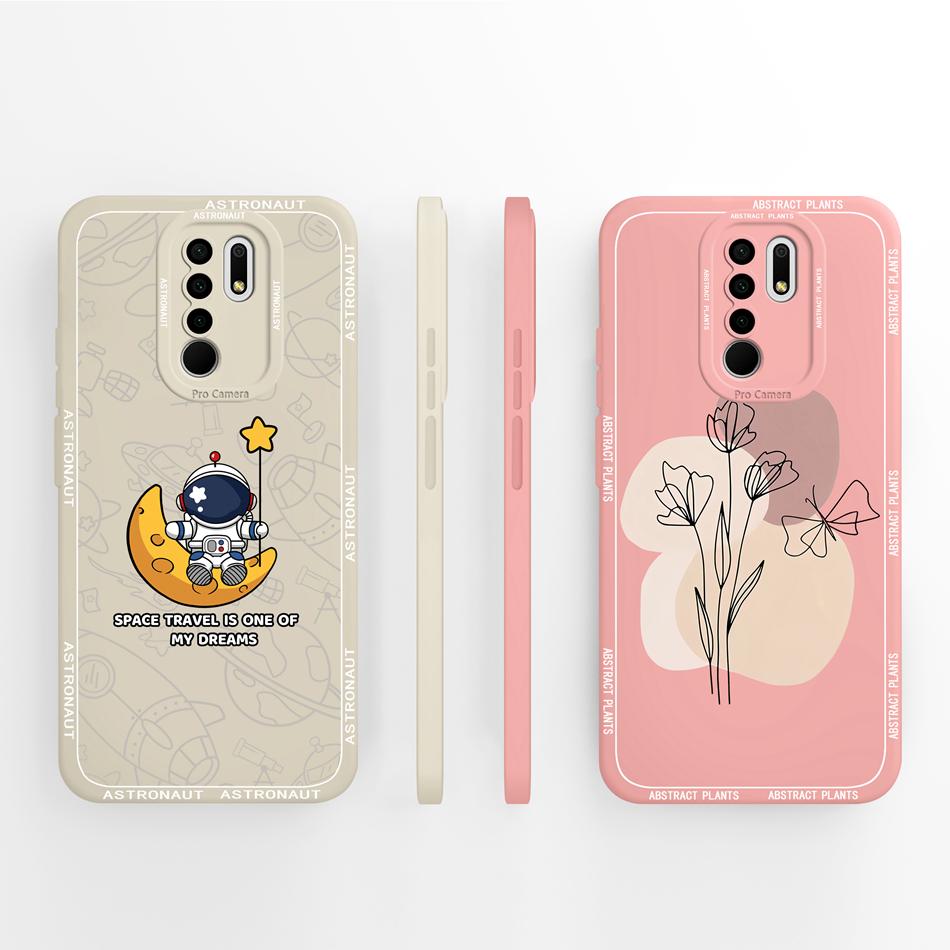 For Redmi 9 9A 9C 9T Case Cute Panda Soft Liquid Silicone Phone Housing For Xiaomi Redmi9 Power High Quality Durable Back Cover