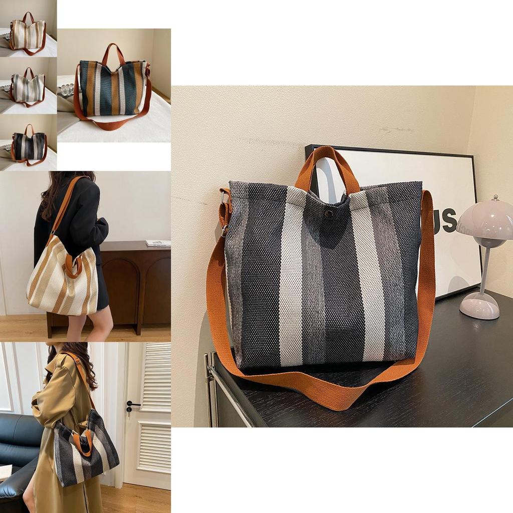 Stylish Large Capacity Korean Shoulder Bag For Autumn Unique Tote Fashionable Shopping Bag