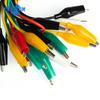 1Set/10pcs Alligator Clips Electrical Test Leads Clip 35mm 5 Colors X2pcs Double-ended Crocodile Power Clip Kit DIY