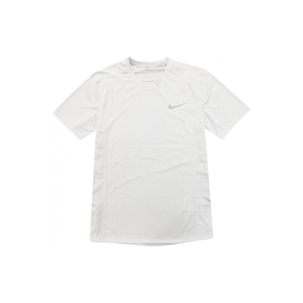 Nike T Shirts Men's White Crew Neck Moderate Straight Fit AT3924-100