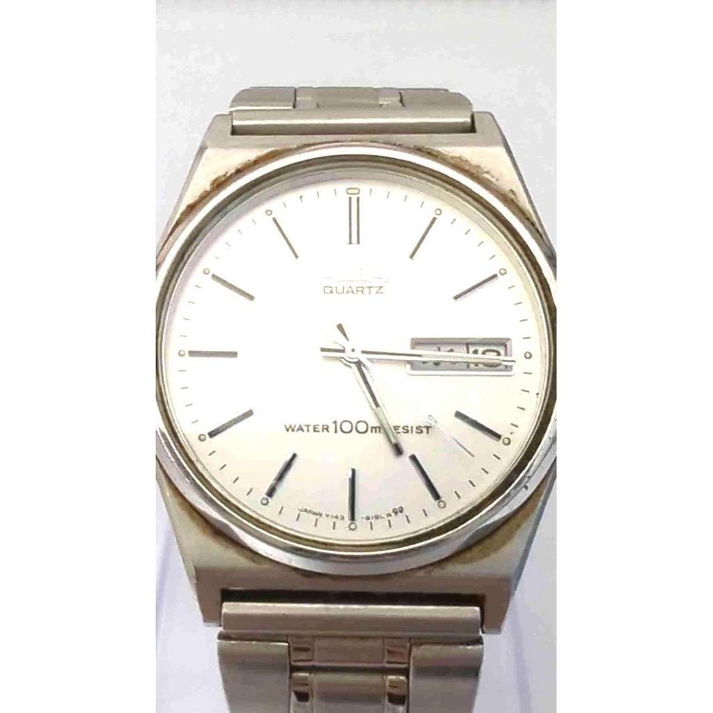Used SEIKO ALBA Y143-8141 Unisex Quartz Analog Watch Working Item 50-26