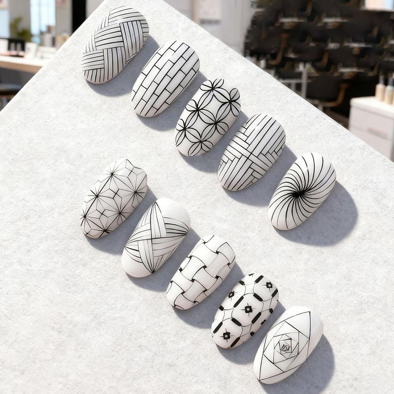 5Pcs Nail Art Liner Brushes Sizes Painting Nail Design Pen 4/8/12/20/25Mm Drawing Tool For Long Lines Thin Details Manicure Pen