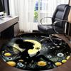 1pc Fairy Dandelion Office Round Area Rug,  Mat Suitable ForOffice, Under Office Chairs Bedroom Living Room Home Decor, Room Deco