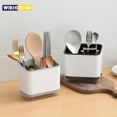 1pc Double Layer Detachable Chopsticks Cage Multifunctional Spoon Fork Storage Holder Cutlery Organizer Kitchen Accessories